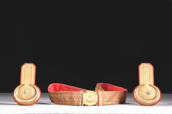 PAŞA  APOLET VE KEMERİ 19. yy.sonu - 103 cm. - 16 cm.